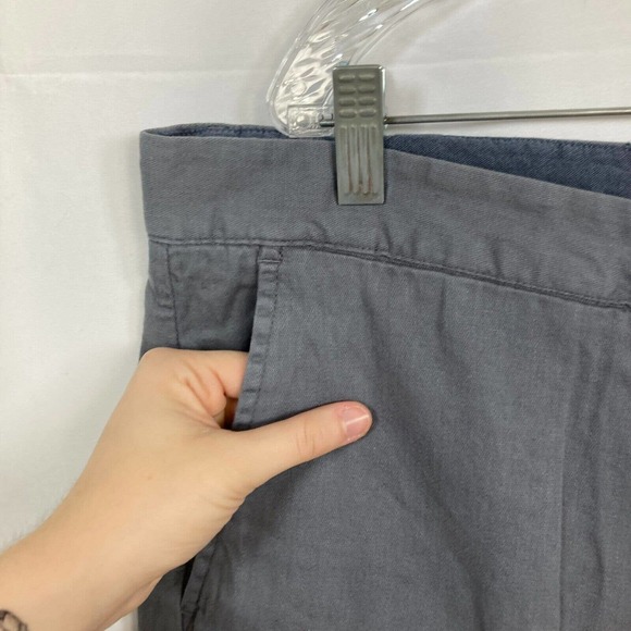 Grayers Pants‎ Mens Sz 40 Gray Cotton Linen Chino Stretch Straight Leg - Picture 5 of 11